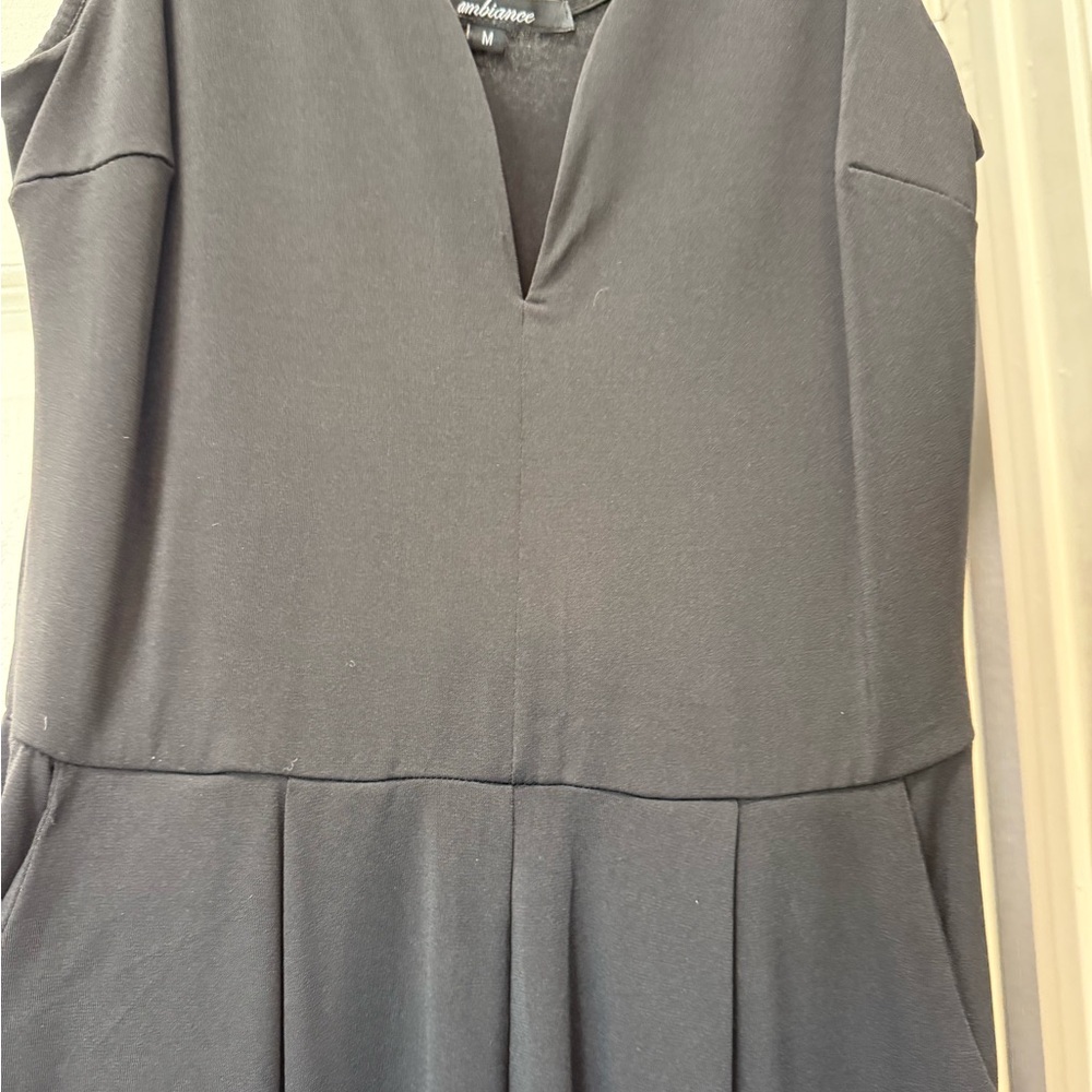 Black V-Neck Jumpsuit